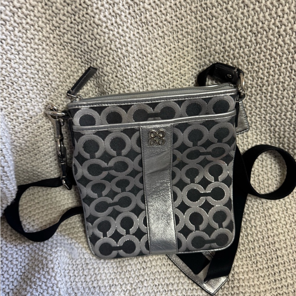 Coach Julia Op Art‎ Swingpack crossbody bag